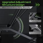 Adjustable Heavy-Duty Weight Bench for Home Gym