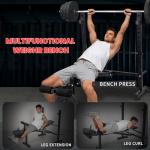 Adjustable Weight Bench Set with Leg Extensions