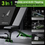 Adjustable Heavy-Duty Weight Bench for Home Gym