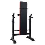 Adjustable Folding Workout Bench with Squat Rack