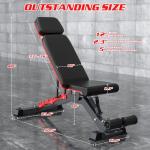 Adjustable 1200LBS Weight Bench for Home Gym