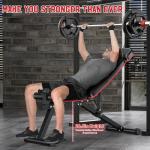 Adjustable Weight Bench with Leg Extension and Curl