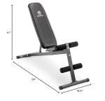Marcy Versatile Exercise Utility Bench in Black