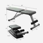 Adjustable 5-in-1 Foldable Weight Bench
