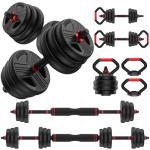 55lbs Adjustable Dumbbell Set - 4 in 1 Fitness