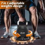 Ativafit 7-in-1 Adjustable Kettlebell for Home Gym
