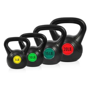 Wide Grip Kettlebell Set: 3 or 4 Piece Options