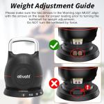 Ativafit 7-in-1 Adjustable Kettlebell for Home Gym