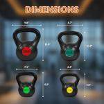 Wide Grip Kettlebell Set: 3 or 4 Piece Options