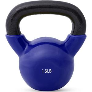 15 LB JFIT Vinyl Coated Kettlebell Weights