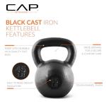 CAP Barbell 45-Pound Cast Iron Kettlebell