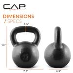 CAP Barbell 45-Pound Cast Iron Kettlebell