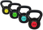 OLIXIS 50LBS 4-Piece Kettlebell Set for Home Gym