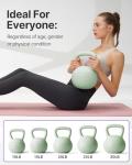 YOTTOY 10 LB Soft Kettlebell with Grip