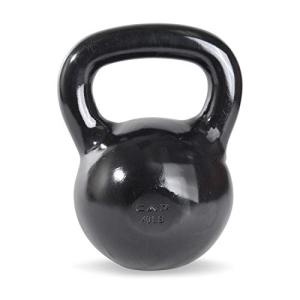 CAP Barbell 40 lb Black Cast Iron Kettlebell
