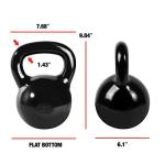CAP Barbell 40 lb Black Cast Iron Kettlebell