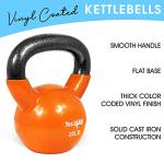 Yes4All Vinyl Coated Kettlebell Set - 20 & 25 lbs