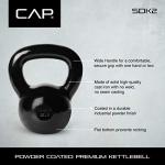 CAP Barbell 40 lb Black Cast Iron Kettlebell