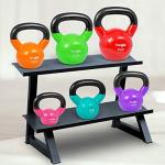 Yes4All Vinyl Coated Kettlebell Set - 20 & 25 lbs