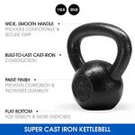 Yes4All Cast Iron Kettlebell Set, 15-20 lbs