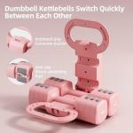 Adjustable 4-in-1 Dumbbell and Kettlebell Set