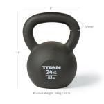 Titan Fitness 24 KG Cast Iron Kettlebell for Workouts