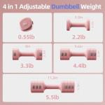 Adjustable 4-in-1 Dumbbell and Kettlebell Set