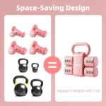 Adjustable 4-in-1 Dumbbell and Kettlebell Set