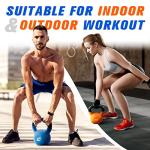 RitFit Neoprene Coated Cast Iron Kettlebell 20LB