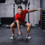 BalanceFrom Vinyl Kettlebell Weights Set - 5 to 15 lbs
