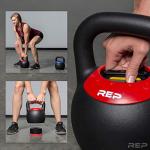 Adjustable 40lb Kettlebell with Matte Finish