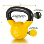 Vinyl Coated Cast Iron Kettlebells for Workouts