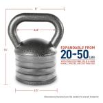 Apex Adjustable Heavy-Duty Kettlebell Weight Set