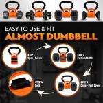 Yes4All Kettlebell Converter Grip for Dumbbells