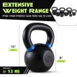 Rage Fitness Single-Cast Iron Kettlebell Set