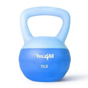 Yes4All Soft Kettlebell - Color-Coded Weights 10LB