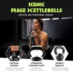 Rage Fitness Single-Cast Iron Kettlebell Set