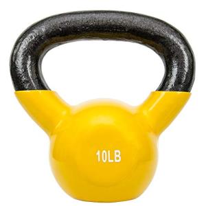 Sunny Health & Fitness Vinyl Kettlebell - 10 Pounds