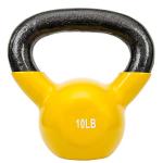 Sunny Health & Fitness Vinyl Kettlebell - 10 Pounds