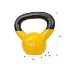 Sunny Health & Fitness Vinyl Kettlebell - 10 Pounds