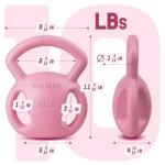 Yes4All 10 & 15lb Kettlebells with Multigrip Handle
