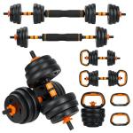4-in-1 Adjustable Dumbbell and Barbell Set