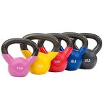Sunny Health & Fitness Vinyl Kettlebell - 10 Pounds