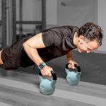GYMENIST 12 LB Neoprene Coated Kettlebell