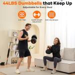4-in-1 Adjustable Dumbbell and Barbell Set