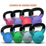 GYMENIST 12 LB Neoprene Coated Kettlebell