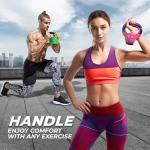Yes4All 15 lbs Vinyl Coated Kettlebell - Violet