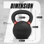 Yes4All 36 KG Cast Iron Kettlebell for Workouts