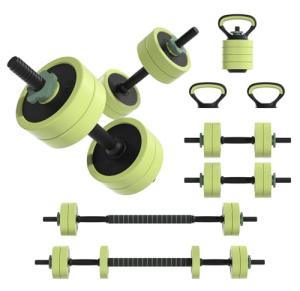 4-in-1 Adjustable Dumbbell and Kettlebell Set