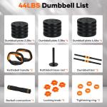4-in-1 Adjustable Dumbbell and Barbell Set